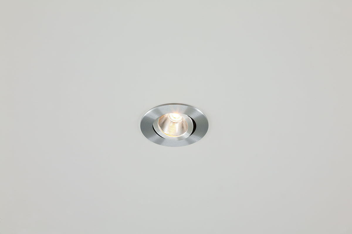EVN Power-LED Leuchte Aluminium poliert schwenkbar rund 83x43mm 6W 2000-3000K 60 bis 600lm 21-40° IP20