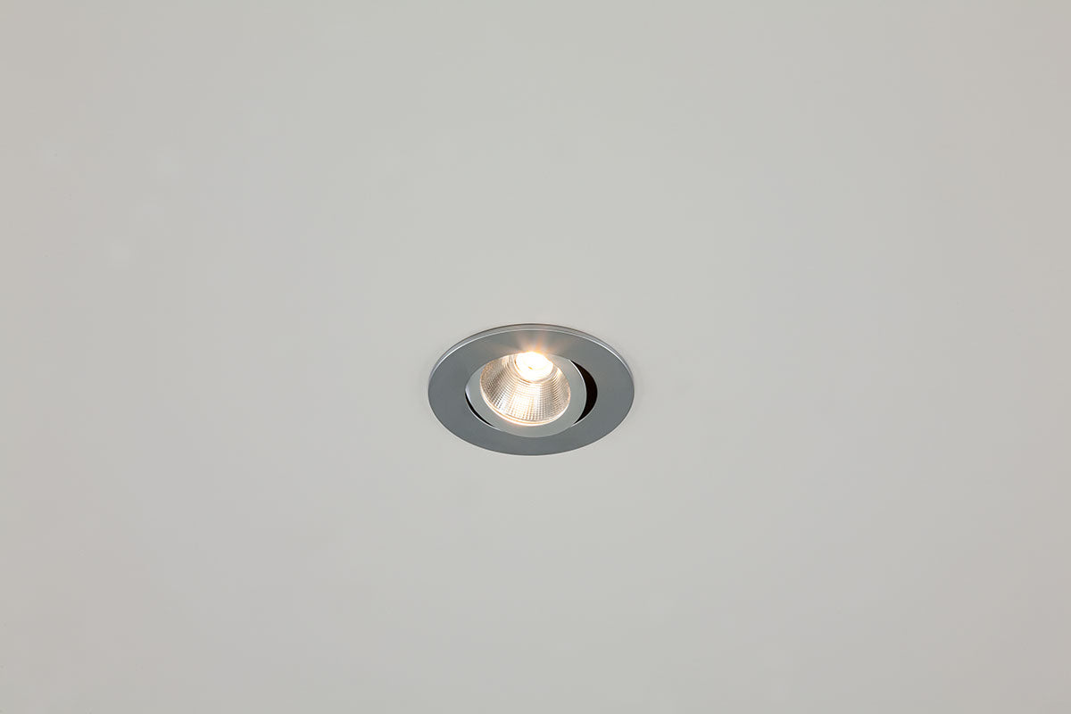 EVN Power-LED Leuchte Chrom schwenkbar rund 83x43mm 6W 2000-3000K 60 bis 600lm 21-40° IP20