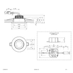 EVN Power-LED Leuchte inkl.Netzgerät weiß schwenkbar rund 83x43mm 6W 2000-3000K 60 bis 600lm 21-40° 220-240V IP20