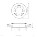 EVN Leuchte weiß schwenkbar rund 82x24mm 12V IP20