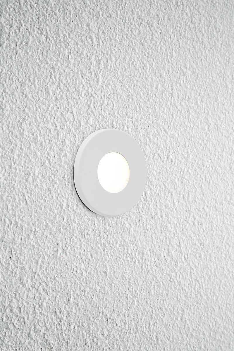 EVN LED Leuchte weiß(V4A) rund 76x10mm 0,6W 3000K 32lm 12V IP44