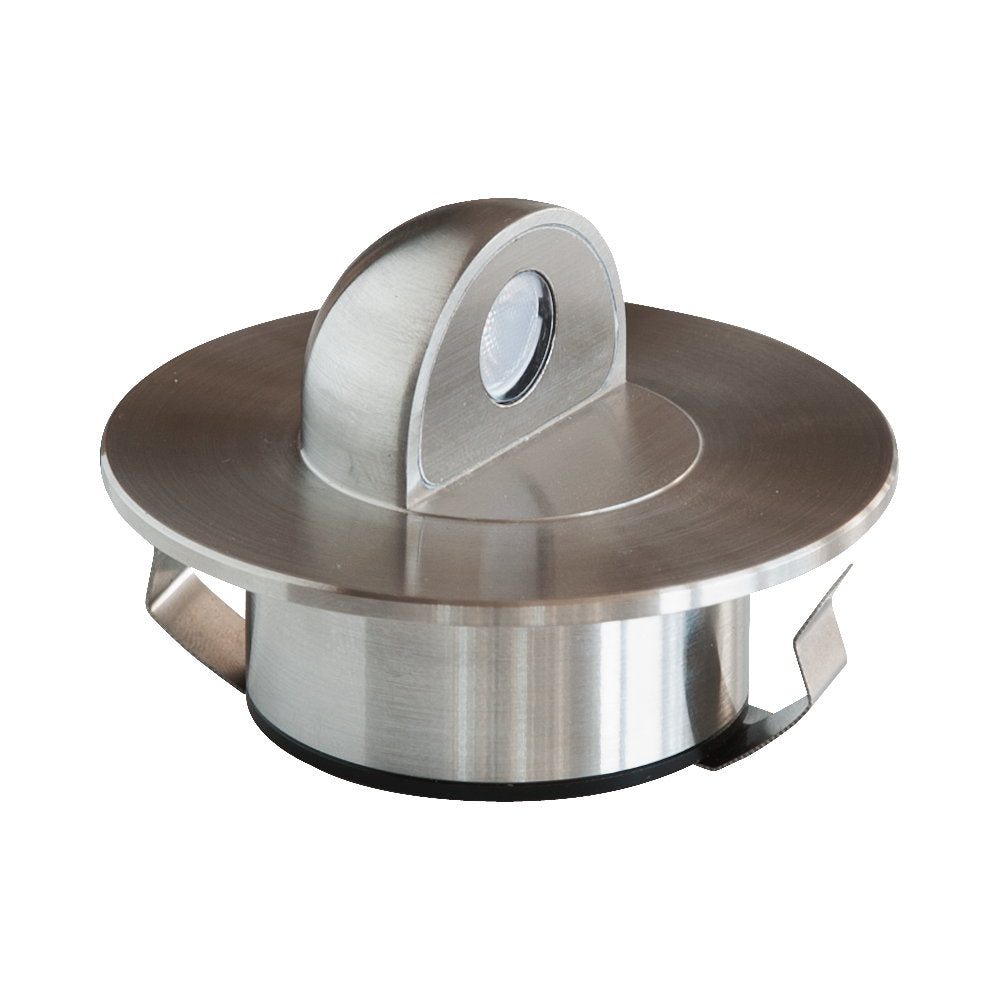 EVN LED Leuchte Edelstahl Optik rund 72x50mm 2,5W 3000K 84lm 21-40° 12V IP67