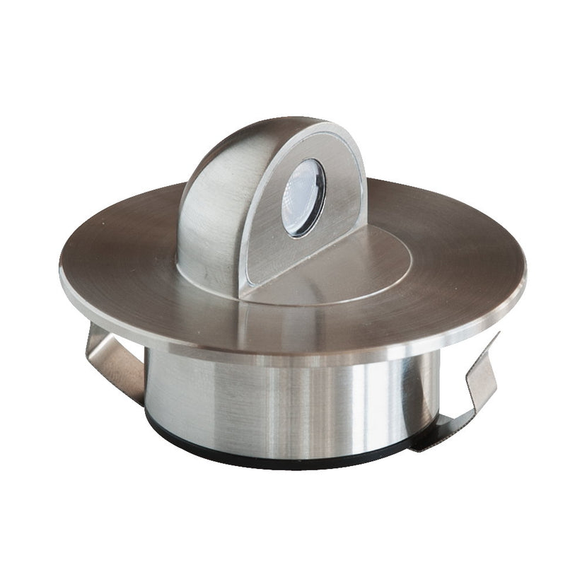 EVN LED Leuchte Edelstahl Optik rund 72x50mm 2,5W 3000K 84lm 21-40° 12V IP67