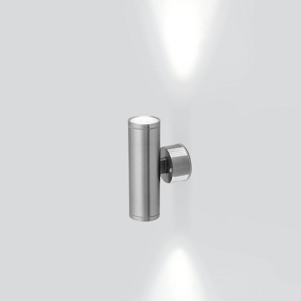 EVN 2-flammige Leuchte Edelstahl Optik rund 63x115mm 230V IP65