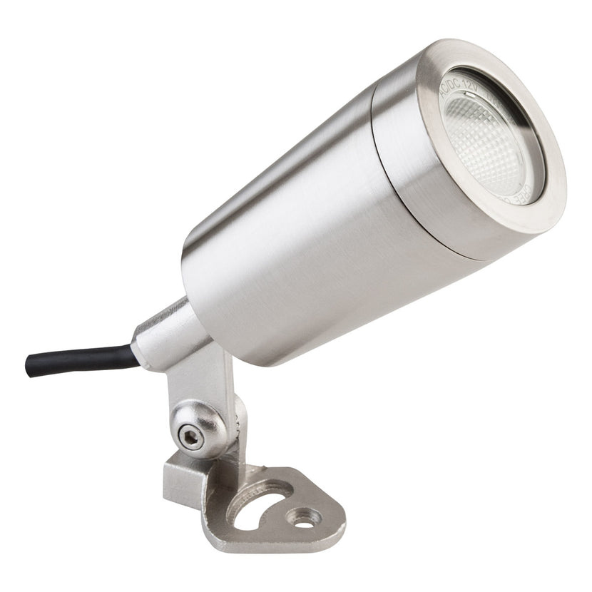 EVN Power-LED Spot Edelstahl Optik schwenkbar rund 56mm 6W 5000K 426lm 21-40° 12V IP68