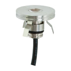 EVN LED Lichtpunkt Edelstahl Optik rund 28x19mm 1W 3000K 58lm 21-40° IP44