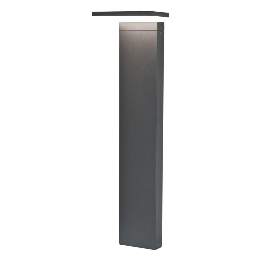 EVN LED Wegeleuchte anthrazit rechteckig 120x40x650mm 8W 3000K 625lm >80° 100-240V IP54