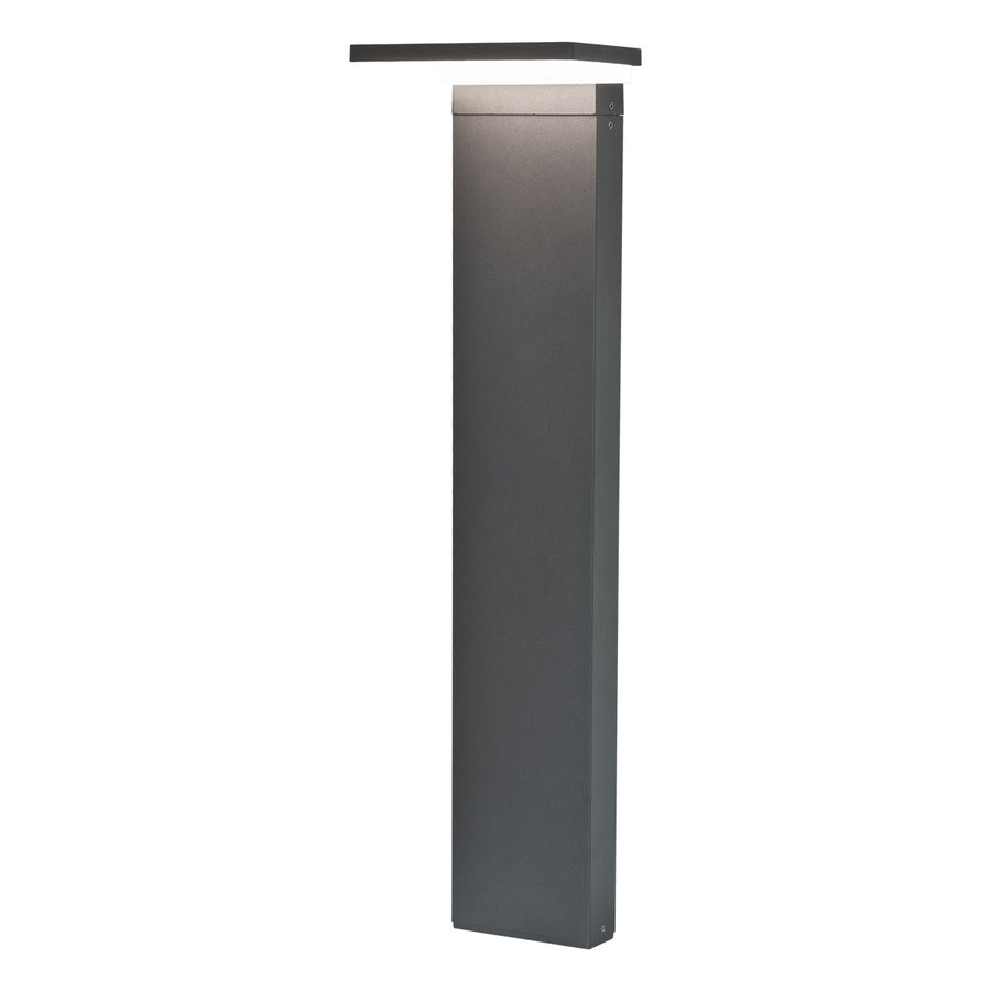 EVN LED Wegeleuchte anthrazit rechteckig 120x40x650mm 8W 3000K 625lm >80° 100-240V IP54