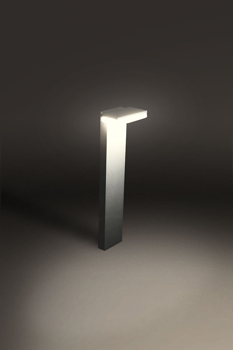 EVN LED Wegeleuchte anthrazit rechteckig 120x40x650mm 8W 3000K 625lm >80° 100-240V IP54