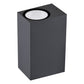 EVN LED 2-flammige Wandleuchte anthrazit rechteckig 150x68x95mm 6W 3000K 145lm 21-40° 100-240V IP54