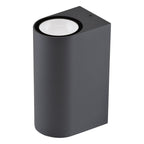 EVN LED 2-flammige Wandleuchte anthrazit halbrund 150x68x95mm 6W 3000K 145lm 21-40° 100-240V IP54