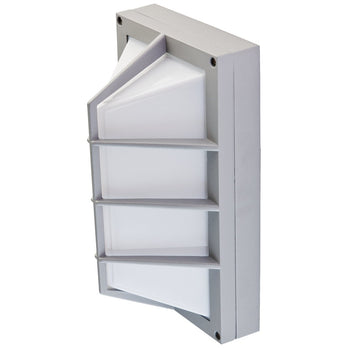EVN LED Leuchte grau rechteckig 282x160x125mm 9W 3000K 675lm >80° 220-240V IP54