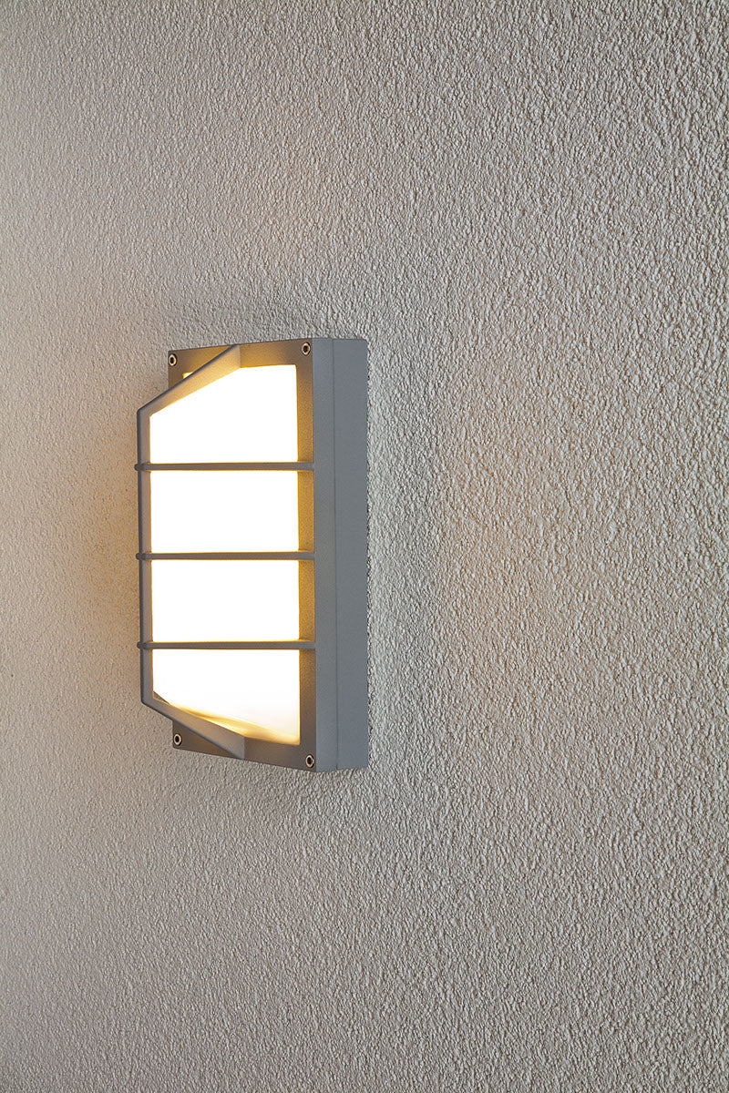 EVN LED Leuchte grau rechteckig 282x160x125mm 9W 3000K 675lm >80° 220-240V IP54