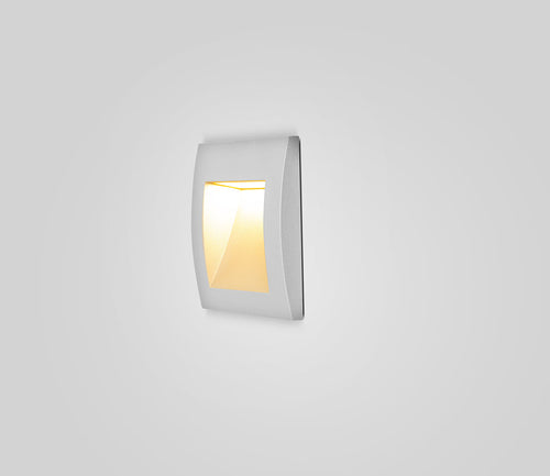 EVN LED Leuchte grau viereckig 90x90x50mm 1W 3000K 90lm 230V IP65