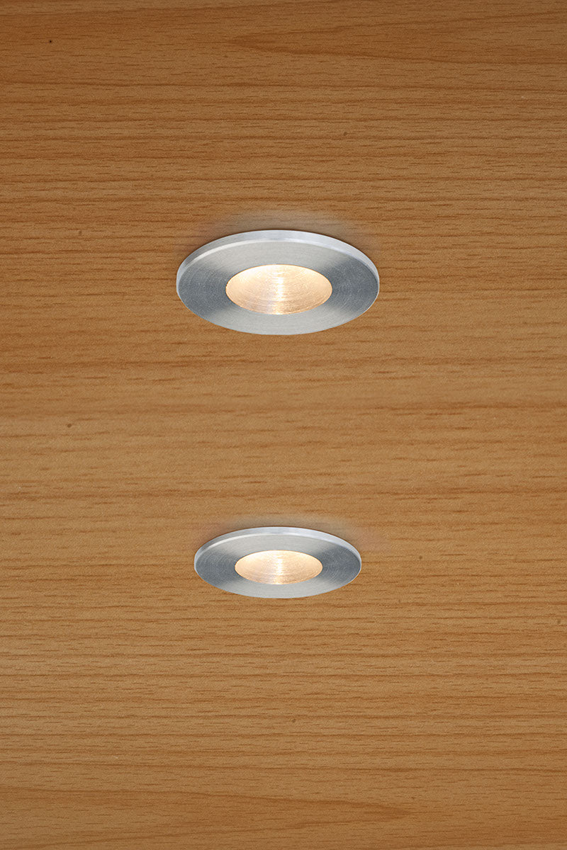 EVN LED Lichtpunkt Edelstahl Optik rund 25x19mm 1W 3000K 60lm 41-80° IP20