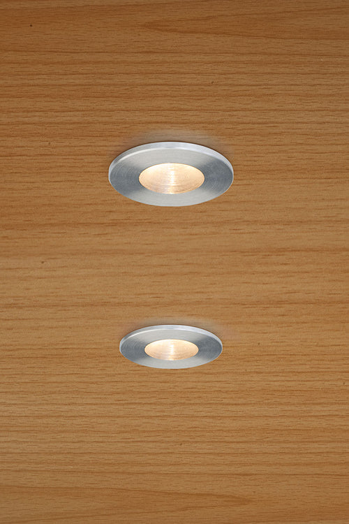 EVN LED Lichtpunkt Edelstahl Optik rund 25x19mm 1W 3000K 60lm 41-80° IP20