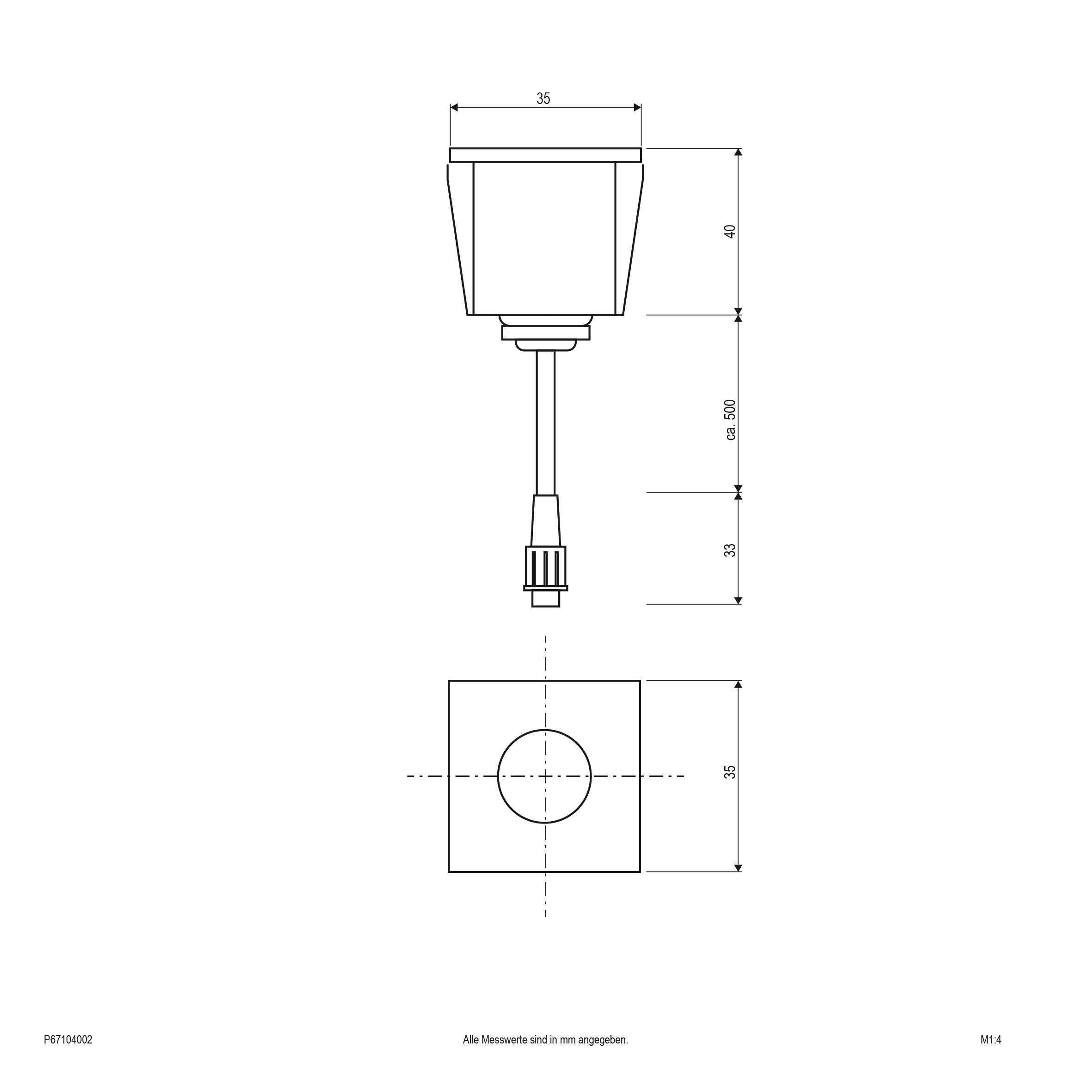 EVN Power-LED Bodeneinbauleuchte Edelstahl Optik viereckig 35x35x40mm 1W 3000K 100lm >80° 12V IP67
