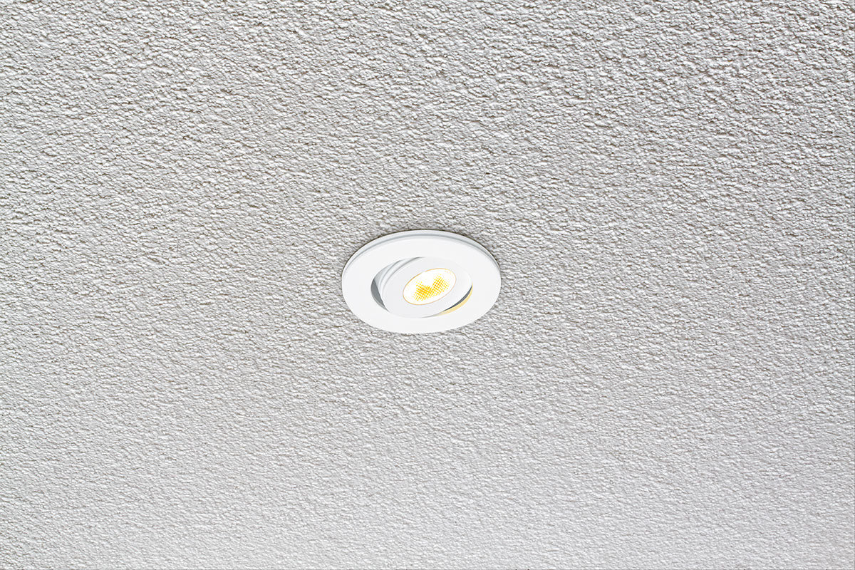 EVN Power-LED Leuchte weiß schwenkbar rund 52x44mm 3W 3000K 170lm 21-40° IP20