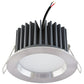 EVN LED Leuchte Edelstahl Optik rund 105x55mm 11W 3000K 1130lm >80° 24V IP44