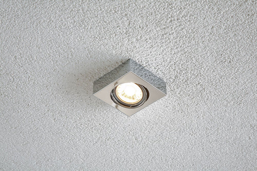 EVN Leuchte Chrom schwenkbar viereckig 79x79x47mm 12V IP20