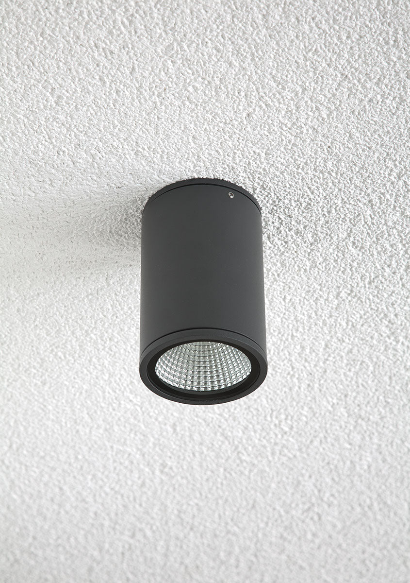 EVN Power-LED Leuchte anthrazit rund 90x138mm 12W 3000K 850lm 41-80° 100-240V IP54
