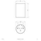 EVN Power-LED Leuchte anthrazit rund 90x138mm 12W 3000K 850lm 41-80° 100-240V IP54
