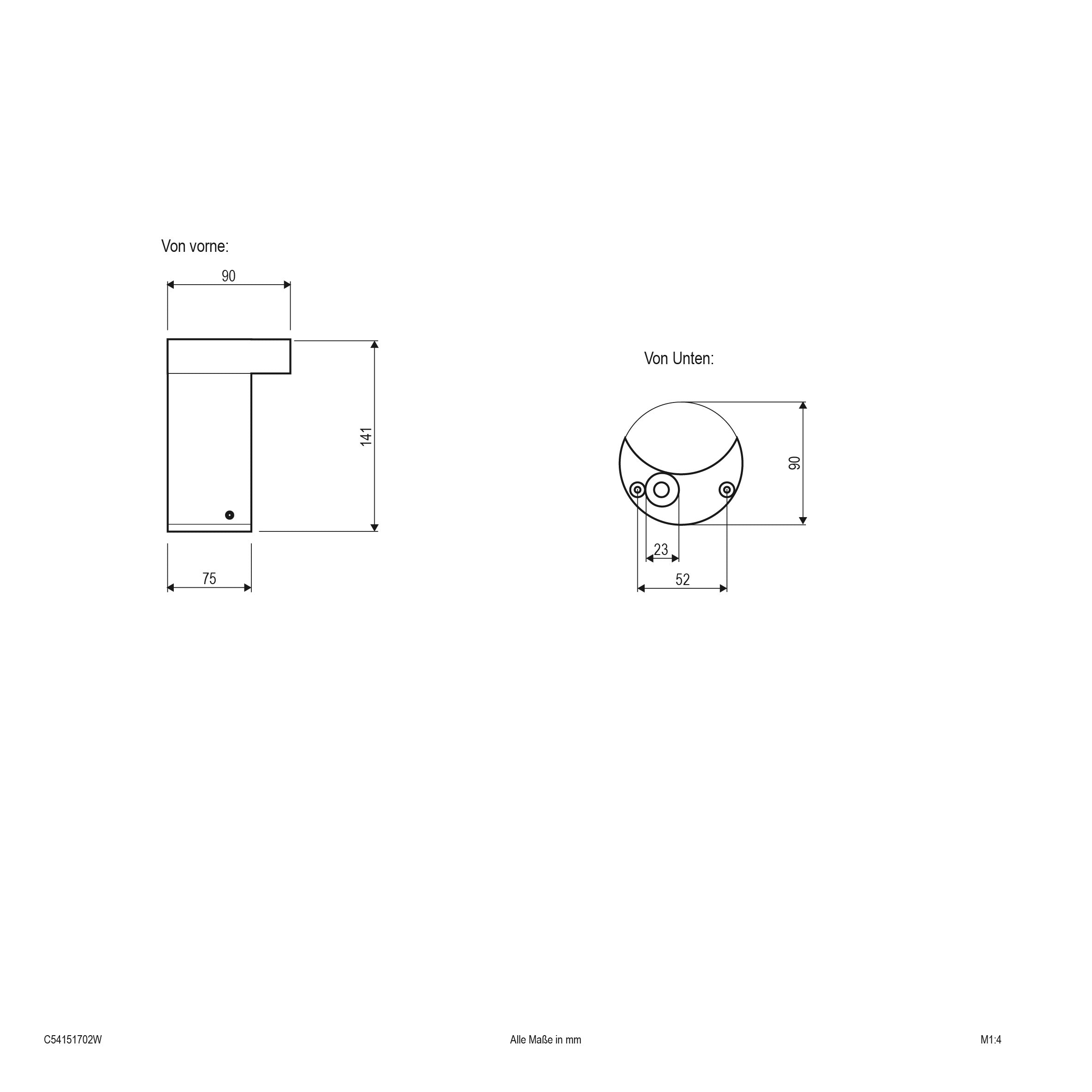 EVN Power-LED Pollerleuchte anthrazit rund 90x141mm 7W 3000K 427lm >80° 100-240V IP54