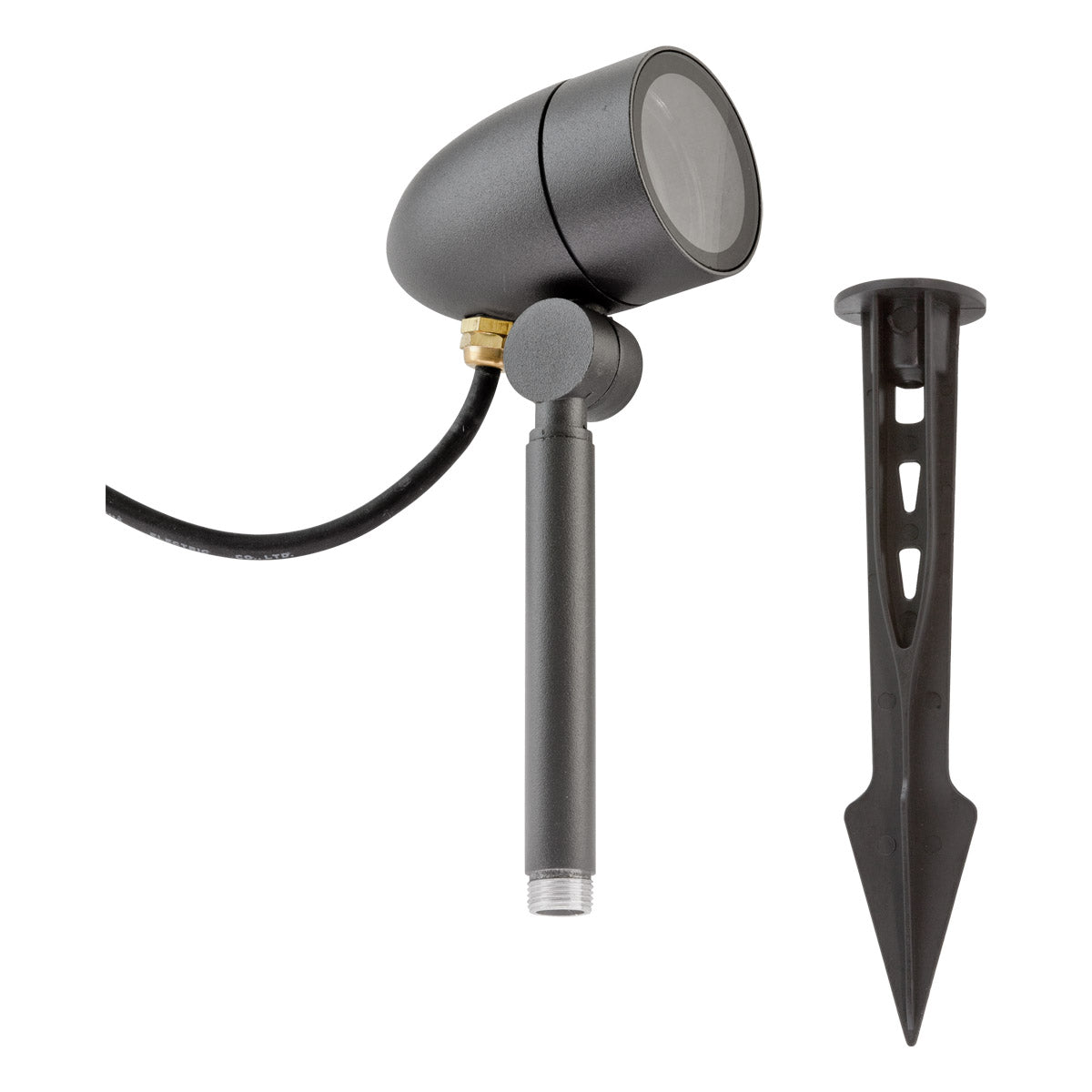EVN Leuchte anthrazit schwenkbar rund 65x430mm 220-240V IP54 mit Erdspieß