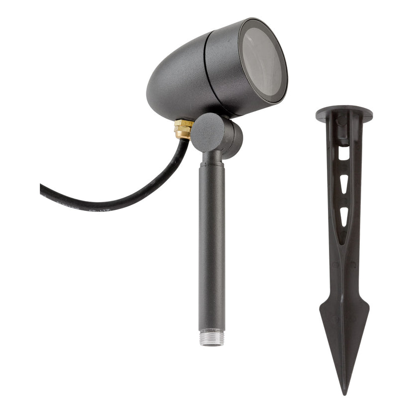 EVN Leuchte anthrazit schwenkbar rund 65x430mm 220-240V IP54 mit Erdspieß