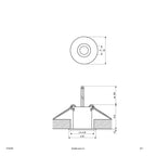 EVN LED Lichtpunkt Aluminium rund 35x33mm 3W 3000K 117lm 21-40° 12V IP20