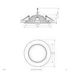 EVN LED Leuchte weiß rund 146x52mm 14W 4000K 800lm >80° IP20