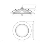 EVN LED Leuchte weiß rund 173x57mm 18W 3000K 982lm >80° IP20