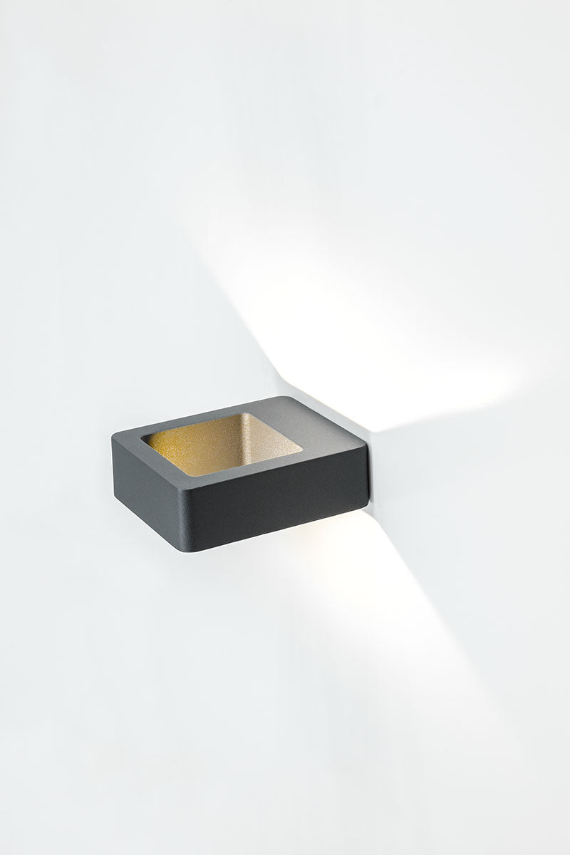 EVN LED Leuchte anthrazit rechteckig 145x120x46mm 5W 3000K 450lm >80° 100-240V IP54