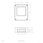EVN LED Leuchte anthrazit rechteckig 145x120x46mm 5W 3000K 450lm >80° 100-240V IP54