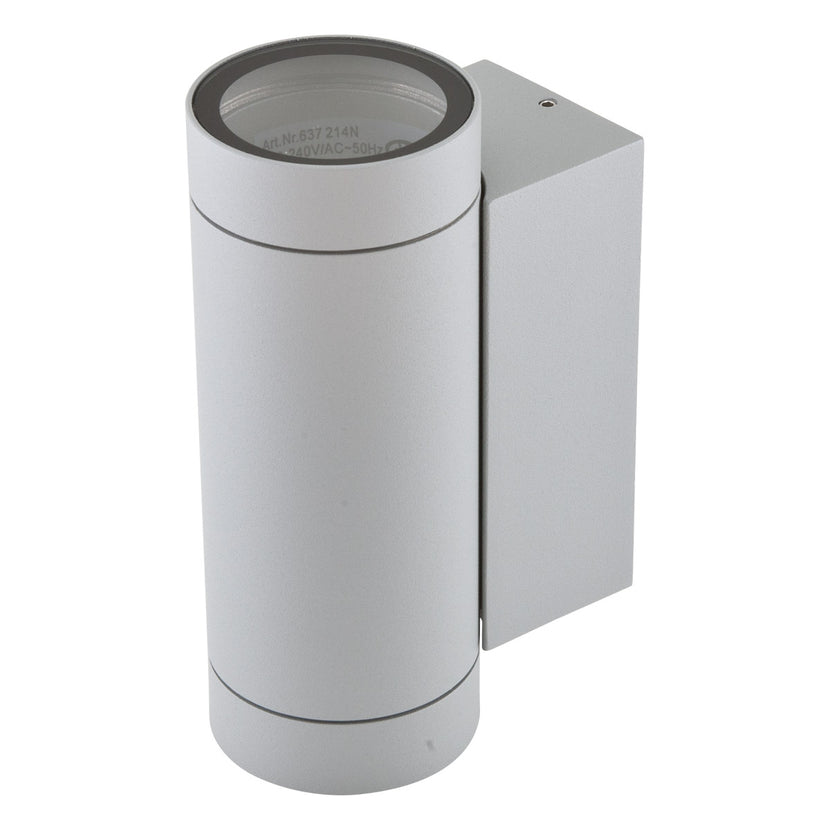 EVN 2-flammige Wandleuchte grau rund 65x103mm 220-240V IP54