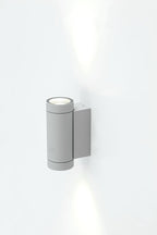 EVN 2-flammige Wandleuchte grau rund 65x103mm 220-240V IP54