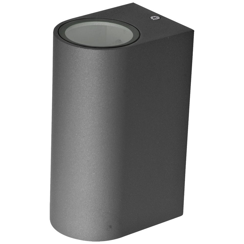 EVN 2-flammige Wandleuchte anthrazit halbrund 150x68x93mm 220-240V IP44