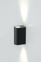 EVN 2-flammige Wandleuchte anthrazit halbrund 150x68x93mm 220-240V IP44