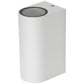 EVN 2-flammige Wandleuchte weiß halbrund 150x68x93mm 220-240V IP44
