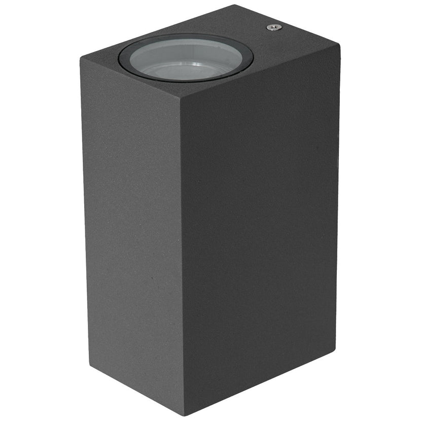 EVN 2-flammige Wandleuchte anthrazit rechteckig 150x68x93mm 220-240V IP44