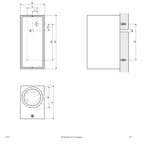 EVN 2-flammige Wandleuchte anthrazit rechteckig 150x68x93mm 220-240V IP44