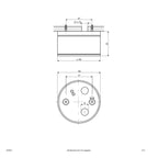 EVN Anbauleuchte weiß rund 108x63mm 220-240V IP54