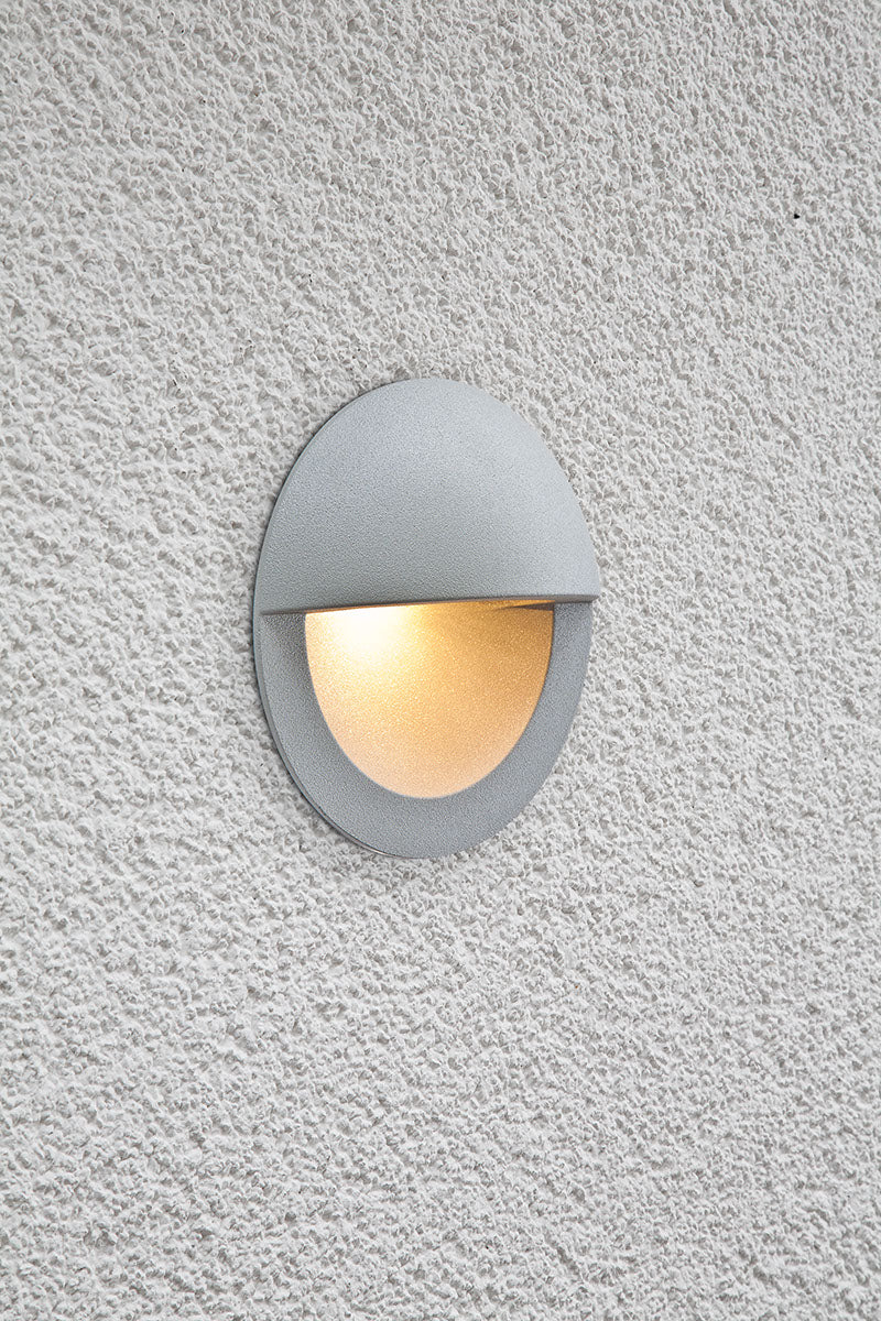EVN LED Leuchte grau rund 115x95mm 3W 3000K 160lm 100-240V IP54
