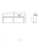 EVN LED Leuchte Silber schwenkbar rechteckig 910x85x35mm 15W 4000K 1250lm 230V IP20