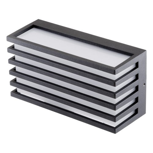 EVN LED Leuchte anthrazit rechteckig 208x116x82mm 9W 4000K 425lm >80° 100-240V IP54