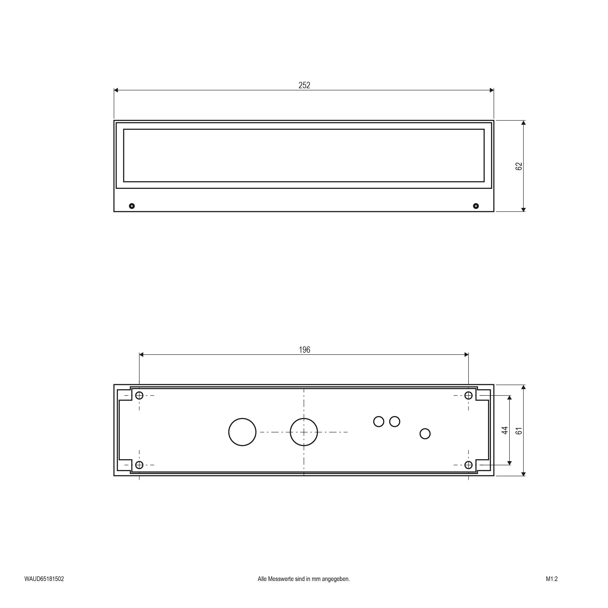 EVN LED Leuchte anthrazit rechteckig 61x252x62mm 18W 3000K 517lm >80° 200-240V IP65