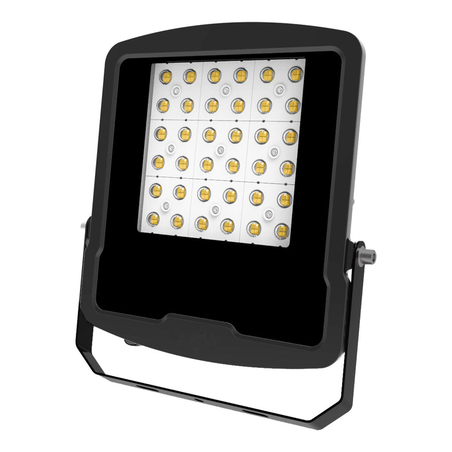 EVN LED Strahler schwarz schwenkbar rechteckig 282x41x321mm 100W 4000K 12500lm >80° 220-240V IP65