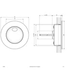 EVN Power-LED Leuchte weiß rund 80x30mm 2W 4000K 123lm >80° IP54