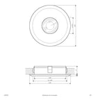 EVN LED Leuchte weiß rund 82x20mm 3W 3000K 285lm 21-40° 220-240V IP20