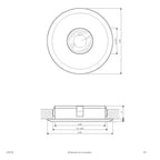 EVN LED Leuchte Aluminium poliert rund 82x20mm 3W 3000K 285lm 21-40° 220-240V IP20